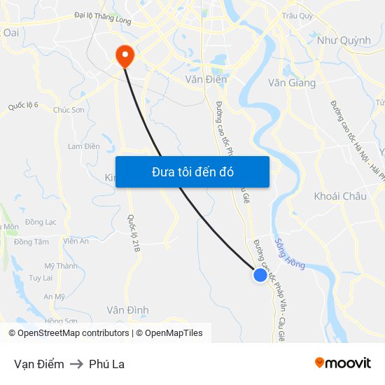 Vạn Điểm to Phú La map