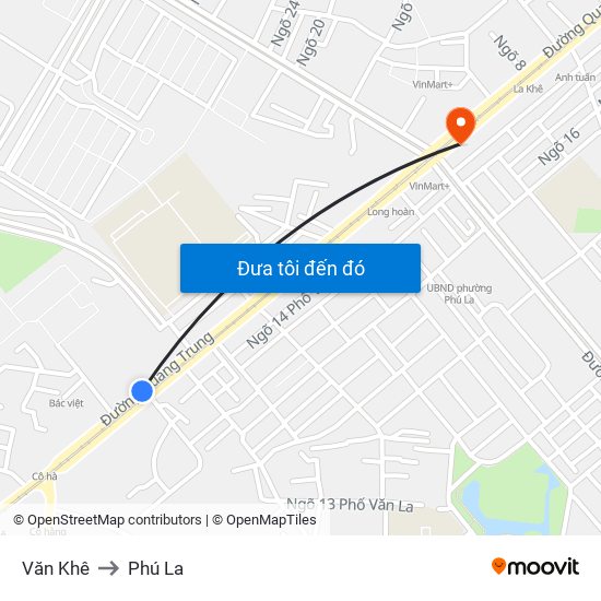 Văn Khê to Phú La map
