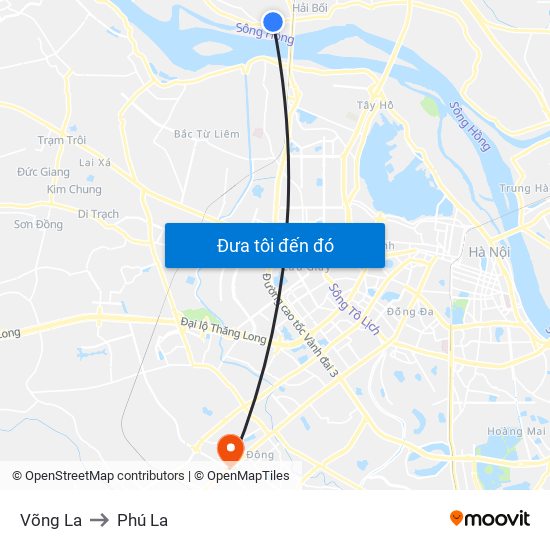 Võng La to Phú La map