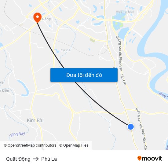 Quất Động to Phú La map