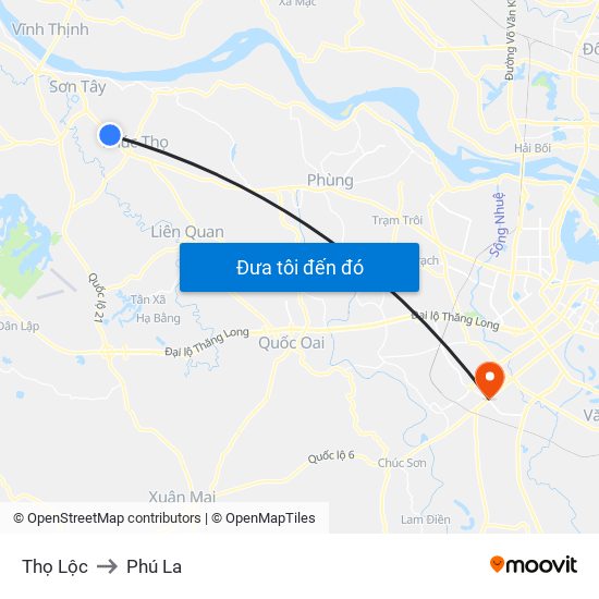 Thọ Lộc to Phú La map