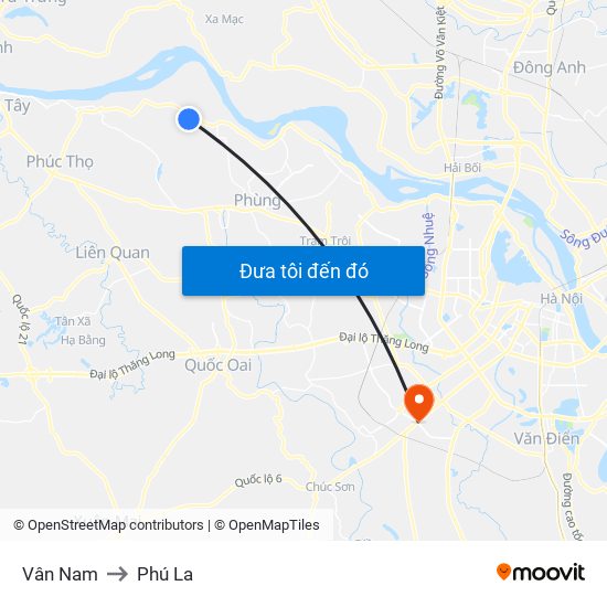 Vân Nam to Phú La map