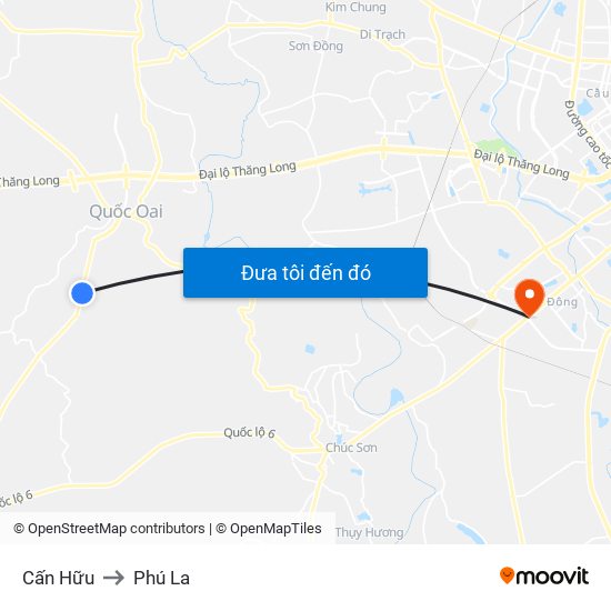 Cấn Hữu to Phú La map