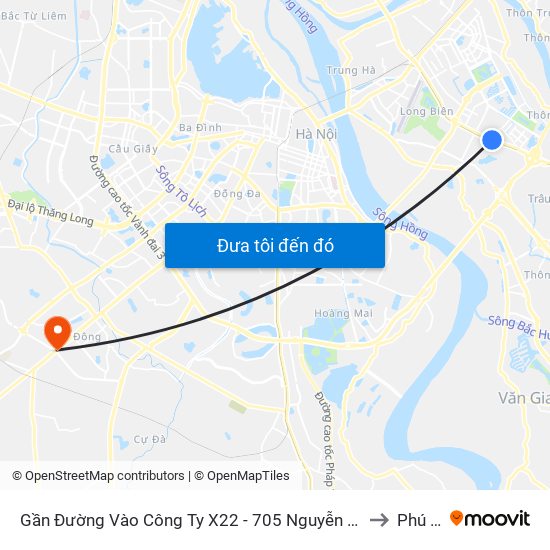 Gần Đường Vào Công Ty X22 - 705 Nguyễn Văn Linh to Phú La map