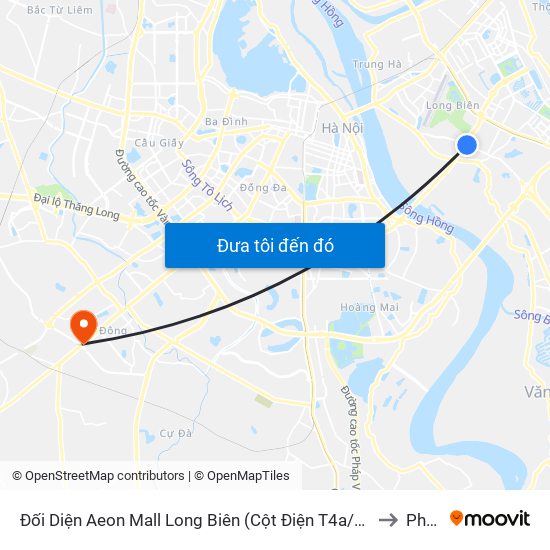 Đối Diện Aeon Mall Long Biên (Cột Điện T4a/2a-B Đường Cổ Linh) to Phú La map