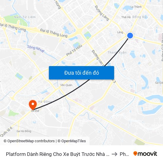 Platform Dành Riêng Cho Xe Buýt Trước Nhà 604 Trường Chinh to Phú La map