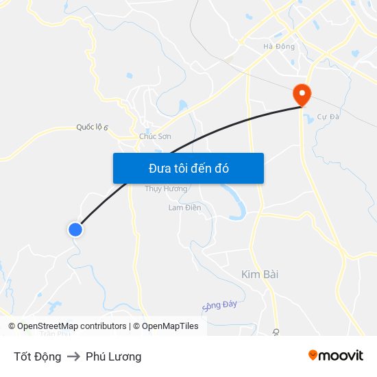 Tốt Động to Phú Lương map