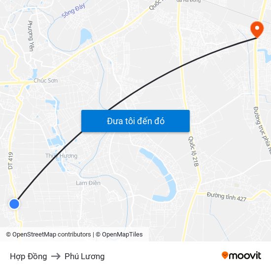 Hợp Đồng to Phú Lương map