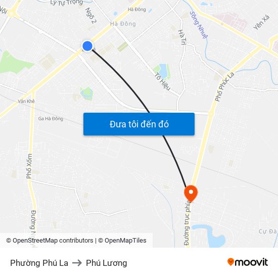 Phường Phú La to Phú Lương map