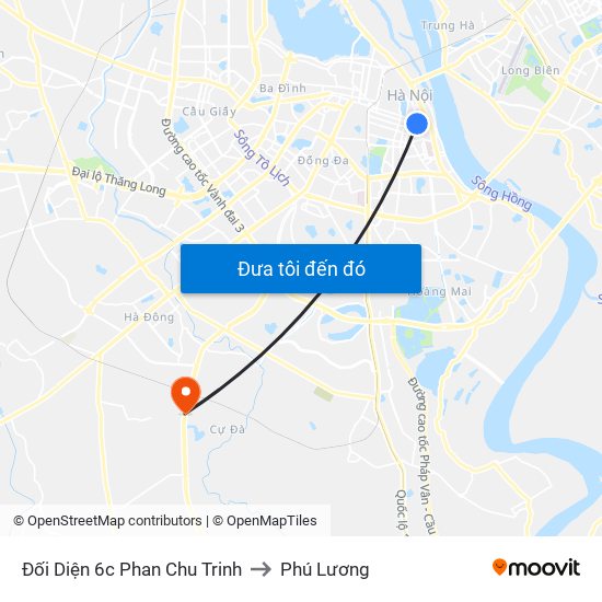 Đối Diện 6c Phan Chu Trinh to Phú Lương map