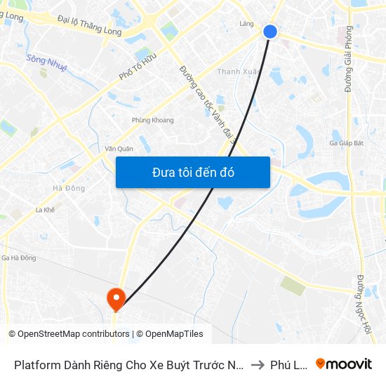 Platform Dành Riêng Cho Xe Buýt Trước Nhà 604 Trường Chinh to Phú Lương map