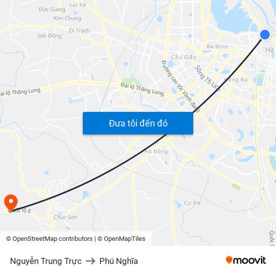 Nguyễn Trung Trực to Phú Nghĩa map