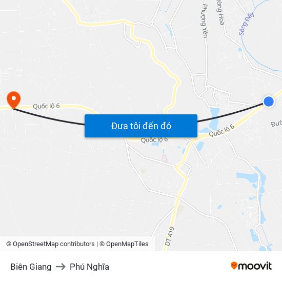 Biên Giang to Phú Nghĩa map