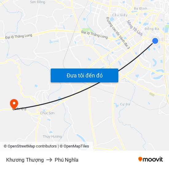 Khương Thượng to Phú Nghĩa map