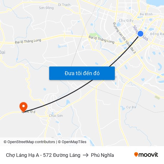 Chợ Láng Hạ A - 572 Đường Láng to Phú Nghĩa map