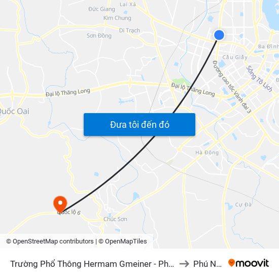 Số 9 Phạm Văn Đồng to Phú Nghĩa map