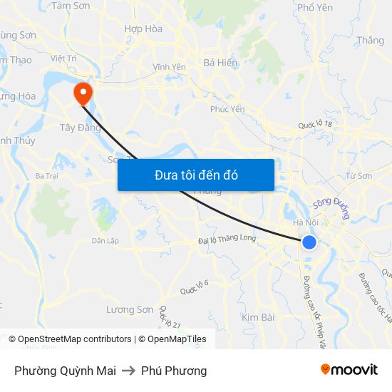 Phường Quỳnh Mai to Phú Phương map