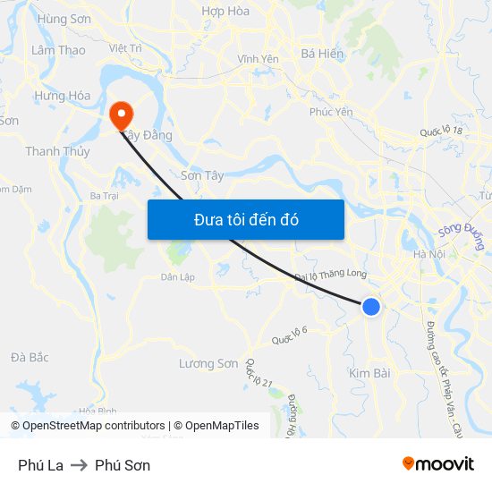 Phú La to Phú Sơn map