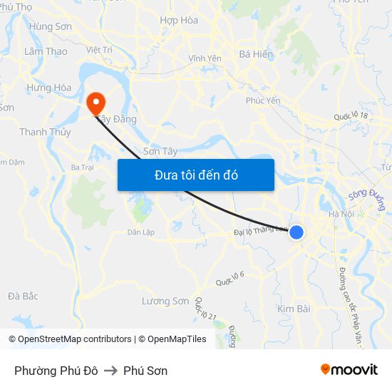 Phường Phú Đô to Phú Sơn map