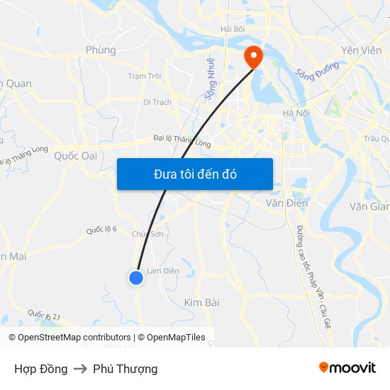 Hợp Đồng to Phú Thượng map