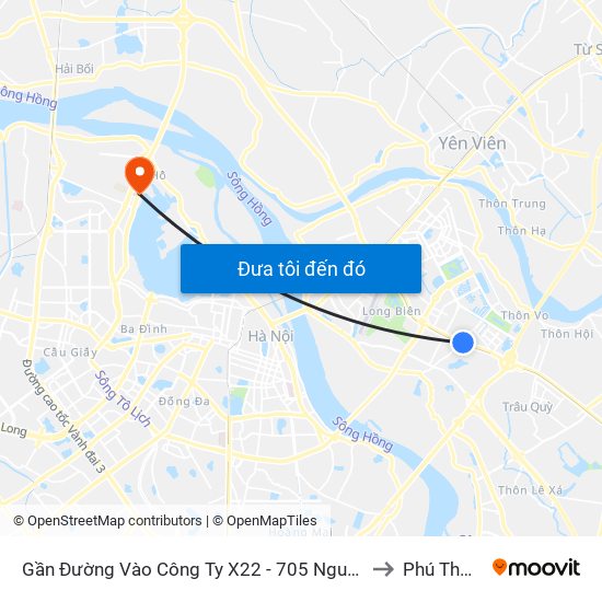 Gần Đường Vào Công Ty X22 - 705 Nguyễn Văn Linh to Phú Thượng map