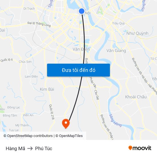 Hàng Mã to Phú Túc map