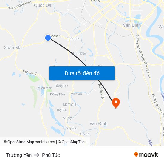 Trường Yên to Phú Túc map