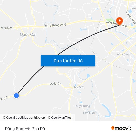 Đông Sơn to Phú Đô map