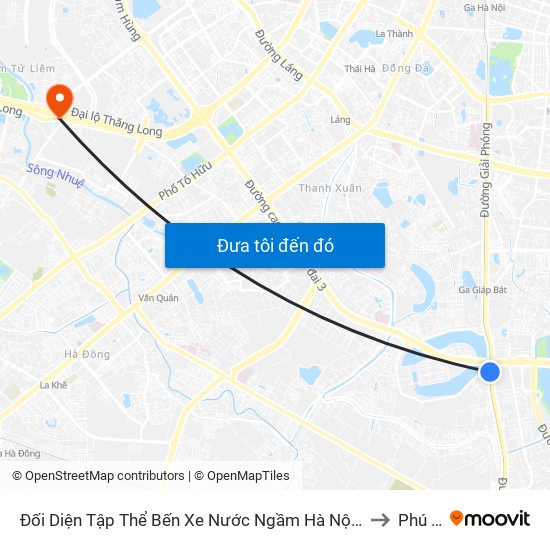 Đối Diện Tập Thể Bến Xe Nước Ngầm Hà Nội - Ngọc Hồi to Phú Đô map