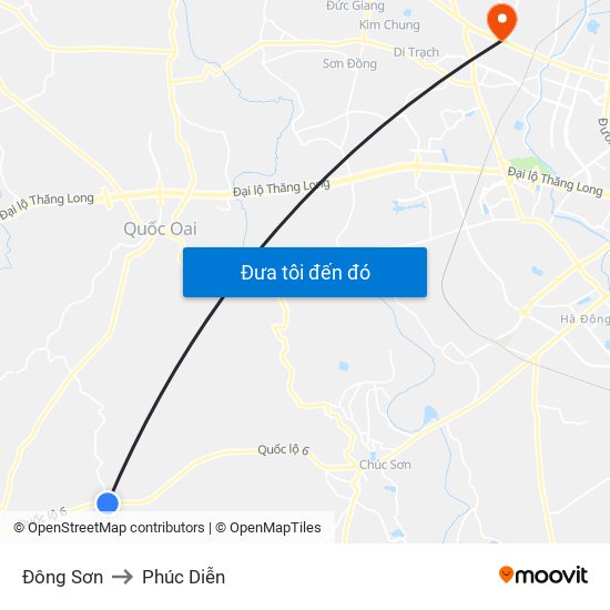 Đông Sơn to Phúc Diễn map