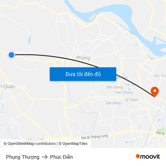 Phụng Thượng to Phúc Diễn map