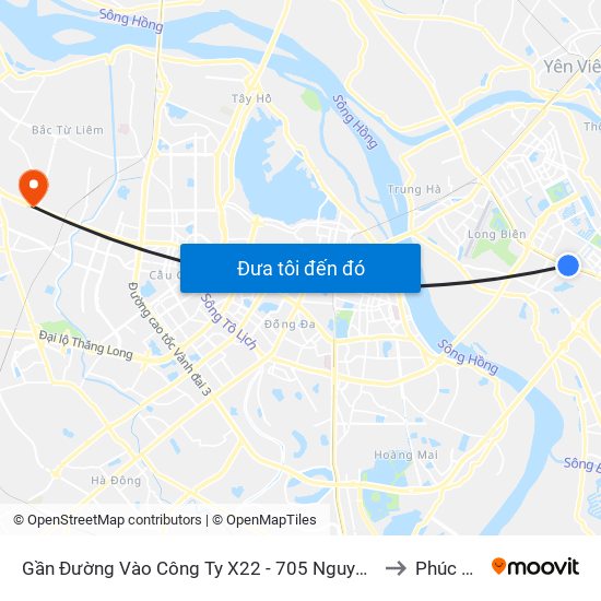 Gần Đường Vào Công Ty X22 - 705 Nguyễn Văn Linh to Phúc Diễn map