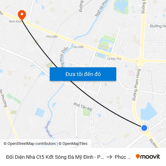 Đối Diện Nhà Ct5 Kđt Sông Đà Mỹ Đình - Phạm Hùng to Phúc Diễn map