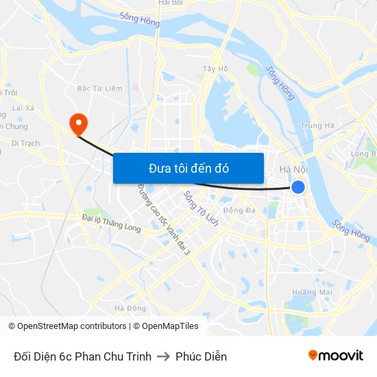 Đối Diện 6c Phan Chu Trinh to Phúc Diễn map