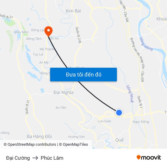 Đại Cường to Phúc Lâm map