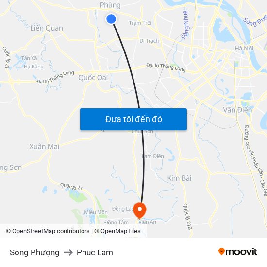 Song Phượng to Phúc Lâm map