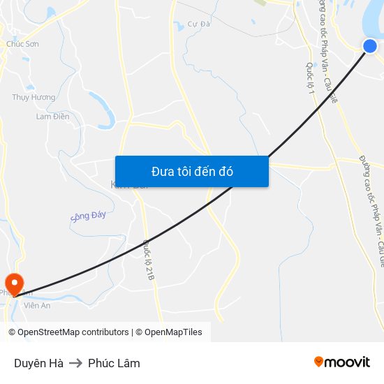 Duyên Hà to Phúc Lâm map