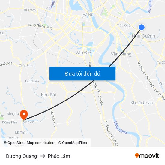 Dương Quang to Phúc Lâm map