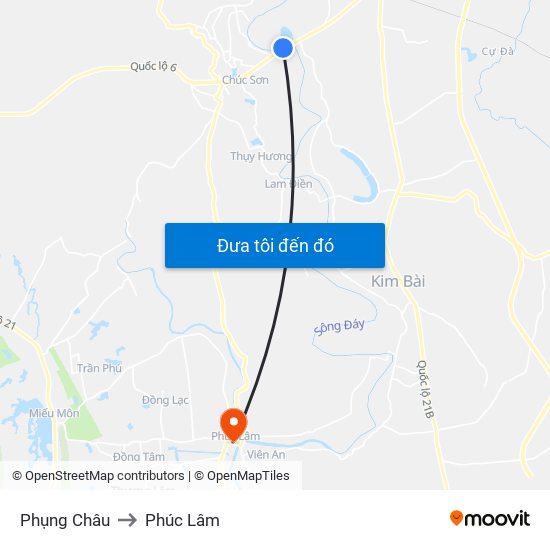 Phụng Châu to Phúc Lâm map