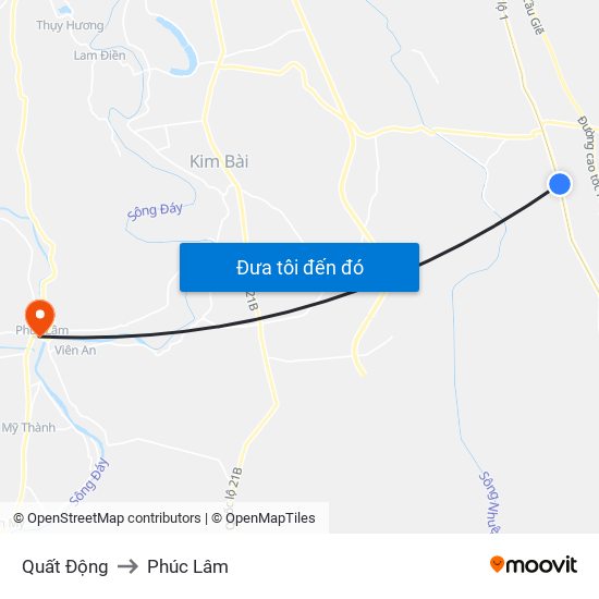 Quất Động to Phúc Lâm map