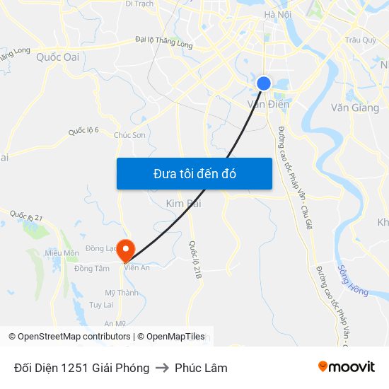 Đối Diện 1251 Giải Phóng to Phúc Lâm map