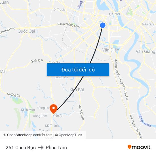 251 Chùa Bộc to Phúc Lâm map