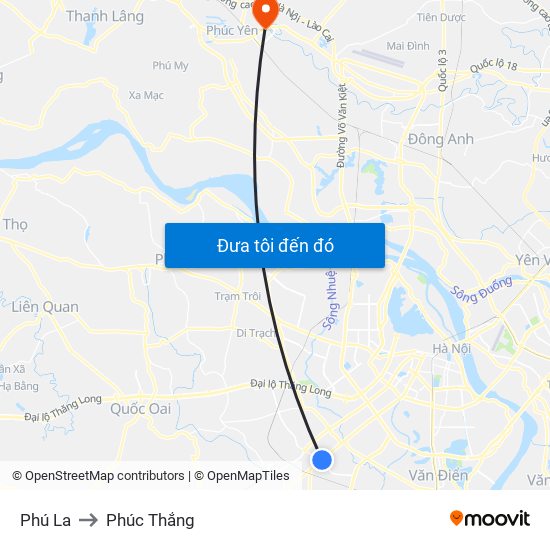 Phú La to Phúc Thắng map