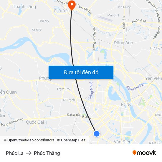 Phúc La to Phúc Thắng map