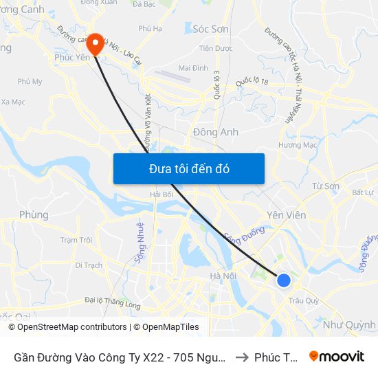 Gần Đường Vào Công Ty X22 - 705 Nguyễn Văn Linh to Phúc Thắng map