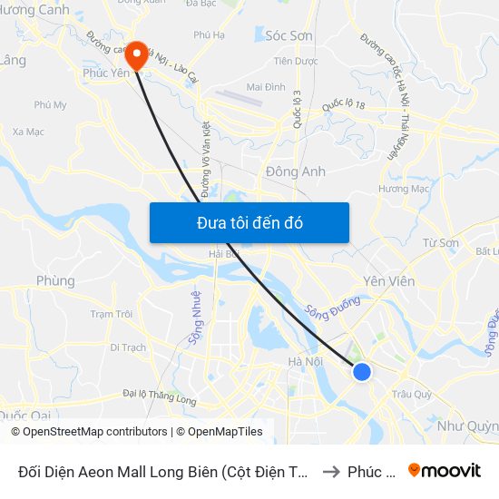 Đối Diện Aeon Mall Long Biên (Cột Điện T4a/2a-B Đường Cổ Linh) to Phúc Thắng map