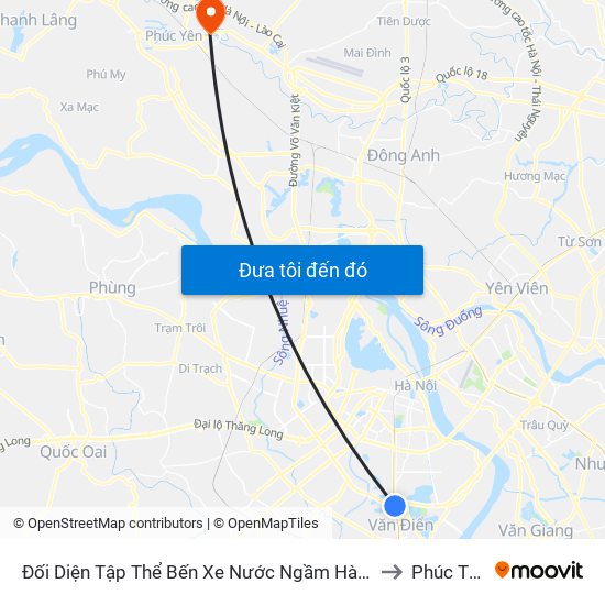 Đối Diện Tập Thể Bến Xe Nước Ngầm Hà Nội - Ngọc Hồi to Phúc Thắng map