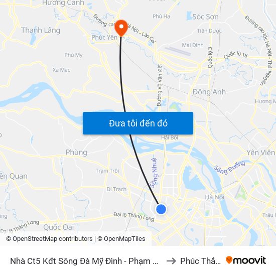 Nhà Ct5 Kđt Sông Đà Mỹ Đình - Phạm Hùng to Phúc Thắng map