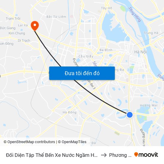 Đối Diện Tập Thể Bến Xe Nước Ngầm Hà Nội - Ngọc Hồi to Phương Canh map