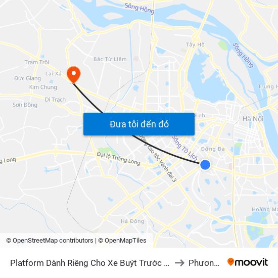 Platform Dành Riêng Cho Xe Buýt Trước Nhà 604 Trường Chinh to Phương Canh map